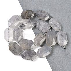 Естественный облачно кварц бисер пряди&nbsp;G-B125-P27-01