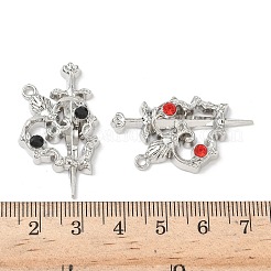 Подвески из сплава и страза&nbsp;FIND-L023-07P