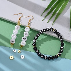 48 Stück 2 Größe 2 Farben Messing Spacer Beads Set&nbsp;KK-LS0001-03