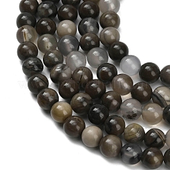 Нити бусин из натурального вулканического агата&nbsp;G-G305-A01-6mm