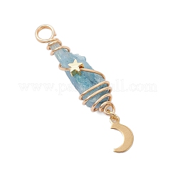 3 шт. 3 стиля гальванизированные натуральные кварцевые кристаллы самородки медная проволока обернутые подвески PALLOY-JF03127