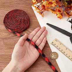 Ромбовидная лента из смеси хлопка и шелка для ручки&nbsp;OCOR-WH0085-71B