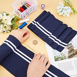 Elastischer Polyester-Rippstoff für Manschetten&nbsp;DIY-WH0028-96A