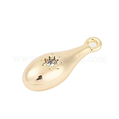 Ottone micro spianare pendenti zirconi&nbsp;LS-ZIRC-P122-03B-G