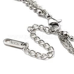 Не тускнеющие цепочки из нержавеющей стали марки 304 с канатами&nbsp;LS-BJEW-K257-02P