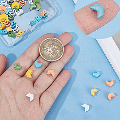 50 шт. 5-цветные окрашенные распылением сплавные многожильные звенья FIND-CN0001-13