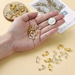 Латунные клипсы серьги выводы KK-TA0007-21