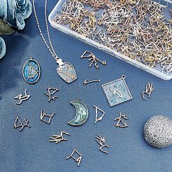 15 set di 5 cabochon in lega ecologica&nbsp;DIY-OC0006-53