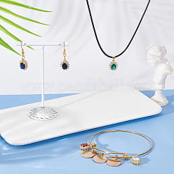 5шт 5 цвета латунные микро проложить кубический цирконий шармы&nbsp;KK-FH0003-24