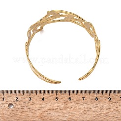 Bracelets manchettes creux en acier inoxydable 304 pour femmes&nbsp;BJEW-D463-01P