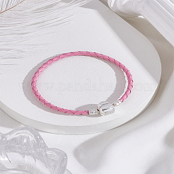 1шт плетеный браслет из коровьей кожи для мужчин и женщин&nbsp;BJEW-LP0003-47D