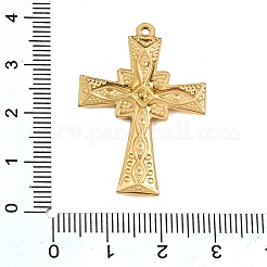 Pendentifs en acier inoxydable 304 avec émail orange&nbsp;SA-CBAA1A1-01G