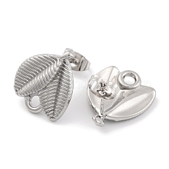 Фурнитура для сережек-гвоздиков из нержавеющей стали 304 EJEW-H013-17P