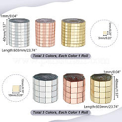 6 лист 6-х видов самоклеящихся стеклянных кабошонов MOSA-GA0001-02