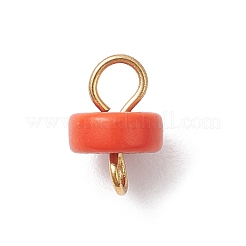 Подвески-коннекторы heishi из синтетической бирюзы&nbsp;PALLOY-JF04247-02