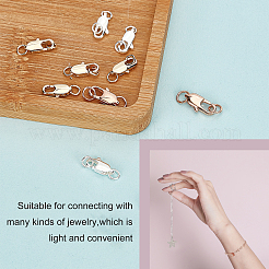 18 шт. 3-х цветные латунные карабины-клешни&nbsp;KK-PH0002-99