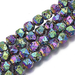 Гальванические бусины из натуральной лавы G-S352-31B-A