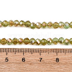 Chapelets de perles en verre électroplaqué&nbsp;LS-EGLA-A034-T4mm-J02