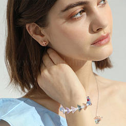 144 шт. 12-цветные прозрачные стеклянные бусины&nbsp;GLAA-CA0001-40