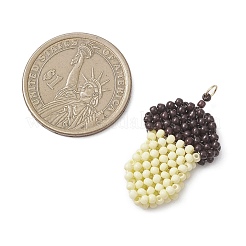 Подвески из бисера в виде сосновых шишек&nbsp;PALLOY-MZ01148