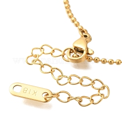 Ионное покрытие (ip) браслеты из нержавеющей стали 304 с шариковой цепочкой BJEW-H613-07G