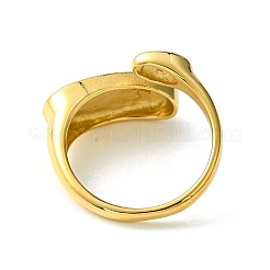 Ионное покрытие (ip) овальное открытое манжетное кольцо из нержавеющей стали 304 RJEW-Z028-01G