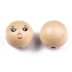 Незавершенные бусы из натурального дерева WOOD-T019-31-A-18mm