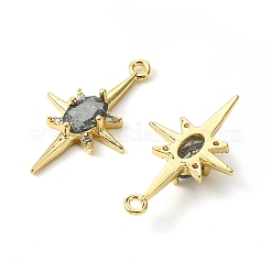 Pendentifs avec zircon cubiques à micro-pavés en laiton&nbsp;KK-M277-08G-01