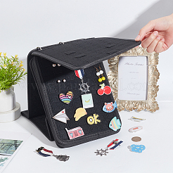 Брошь из фетра с 3 кольцом ODIS-WH0043-62