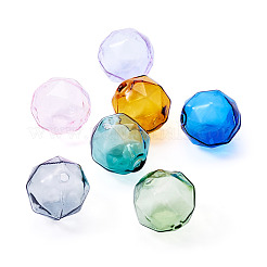 7pcs 7 Farben transparente Glasperlen&nbsp;GLAA-TA0002-90B