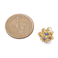 Подвески-короны из стеклянных бусинок PALLOY-MZ01042-02