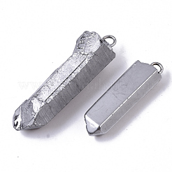 Подвески из натурального кварцевого кристалла с вакуумным покрытием pvd&nbsp;G-R461-07F