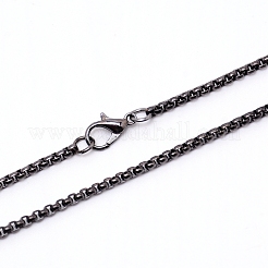 Изготовление ожерелья-цепочки из железной коробки&nbsp;NJEW-WH0007-01C