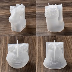 香りのキャンドル型  クリスマスのテーマのシリコンモールド  鹿  63x89x96mm  内径：60x47mm&nbsp;DIY-Q029-03A