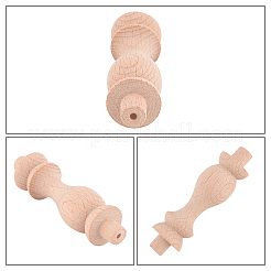Découverte de décoration de rail en bois&nbsp;WOOD-WH0103-10A