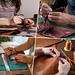 ПВХ кожаная ткань&nbsp;DIY-WH20062-48B