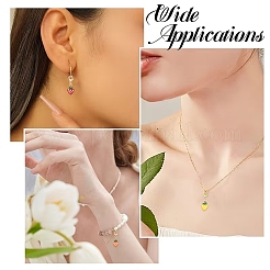 10 шт. подвеска в виде клубники из нержавеющей стали 304 с эмалью&nbsp;HJEW-YW00295