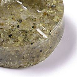 Cendrier en résine avec quartz rutile naturel&nbsp;DJEW-F015-05G