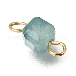 Ciondoli di collegamento a cubo con taglio a tavola sfaccettato in tormalina naturale colorata&nbsp;PALLOY-JF04368-01