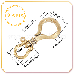 1 шт. латунная D-образная скоба с винтовым штифтом FIND-WR0010-61