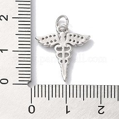 Покрытие стойки латунь микропаве прозрачные подвески из кубического циркония&nbsp;KK-Z039-13P