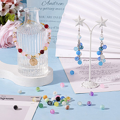 360шт 6 цвета стеклянные бусины&nbsp;GGLA-TA0002-07