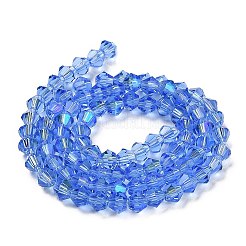 Transparentes perles de verre de galvanoplastie brins&nbsp;LS-GLAA-F029-2mm-D07