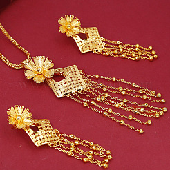 Комплекты из цветочного сплава и сережек для женщин&nbsp;FS-WGDE903-01