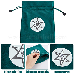 2 Aufbewahrungstasche für Tarotkarten mit Sternmuster&nbsp;TP-CN0001-08B