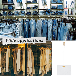 500 Stück Polyester-Kleidungsetiketten-Etikettenschnur&nbsp;DIY-CY0003-20