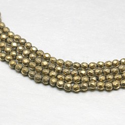 Природного пирита бисер нитей X-G-J002-19