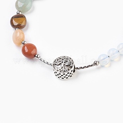 Bracelets réglables de perles tressées avec cordon en nylon&nbsp;BJEW-F346-B11