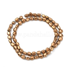 Fili di perline di ematite sintetica non magnetica elettrolitica&nbsp;G-C024-01A