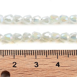 Стеклянные бусины с гальваническим покрытием &nbsp;EGLA-D030-J4mm-B02